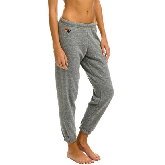Aviator Nation 5 STRIPE SWEATPANTS - HEATHER GREY Size XS - Picture 2 of 12